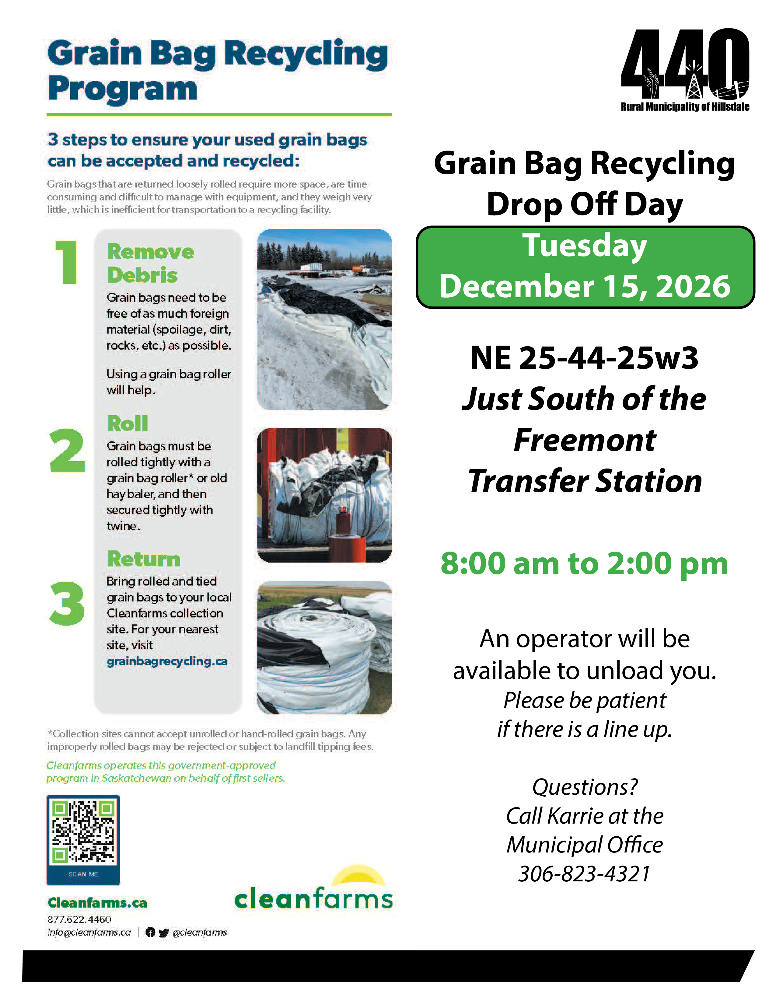 Grain Bag Drop Off