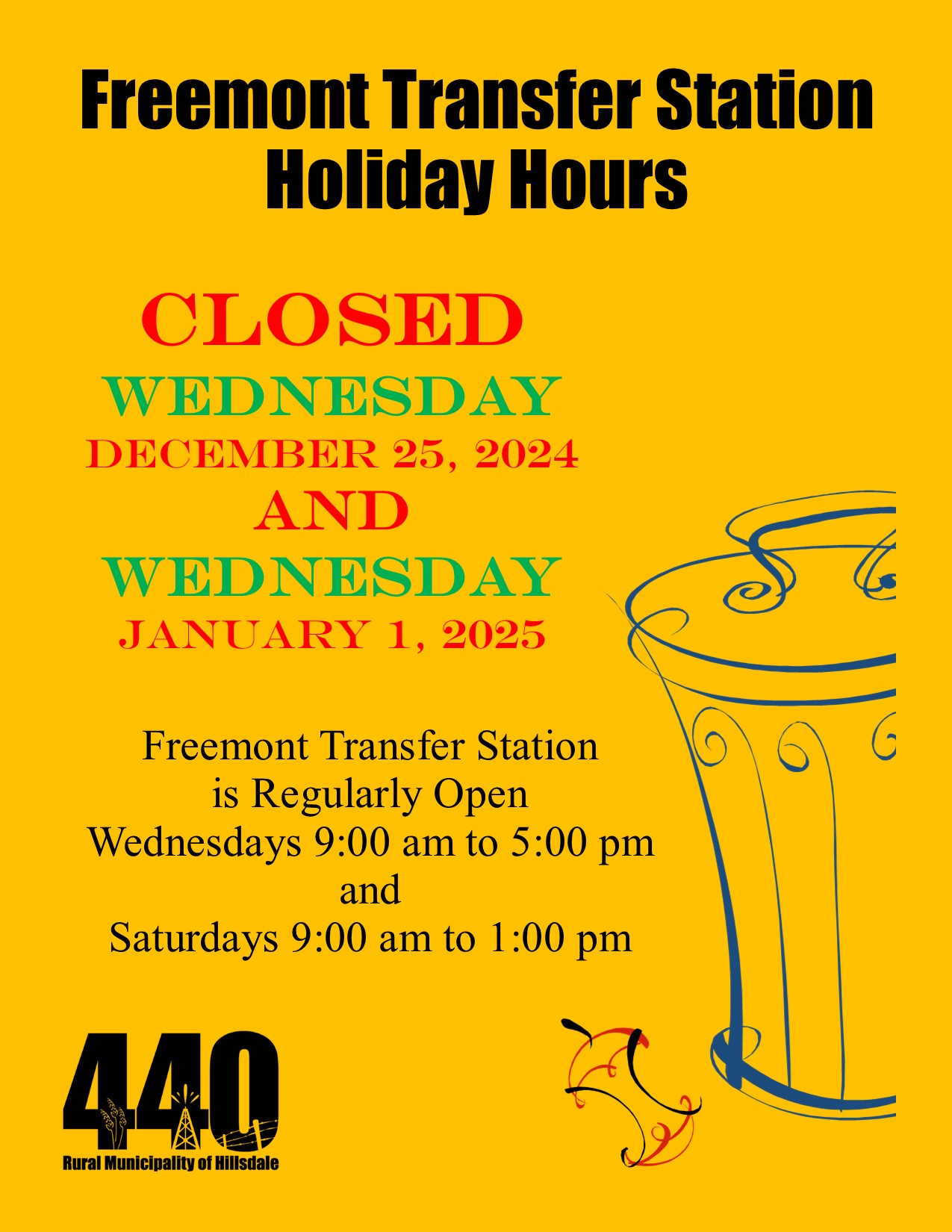 Holiday TS Hours